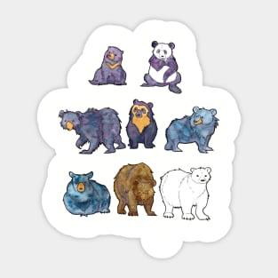 Bears Of the World Sticker